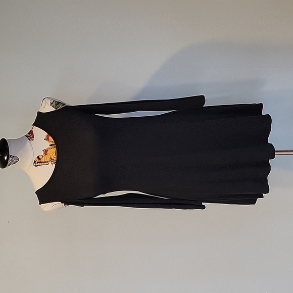 ART CLASS black open or cold shoulder midi dress in size Large 10/12. - Picture 1 of 5